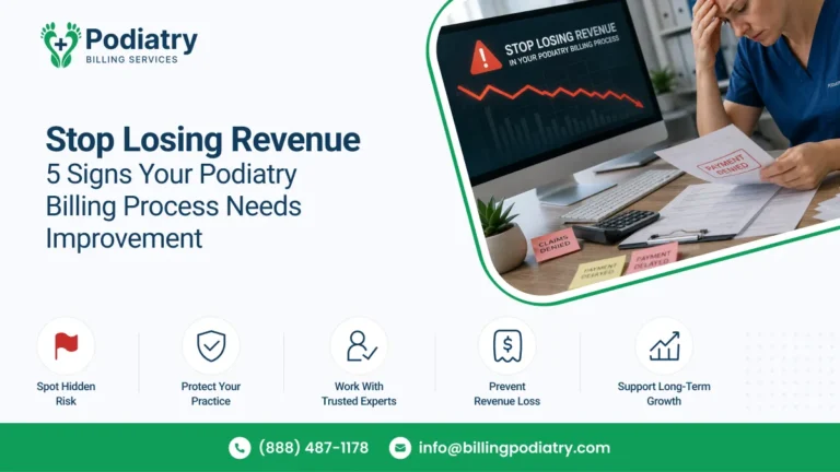 Stop Losing Revenue: 5 Signs Your Podiatry Billing Process Needs Improvement