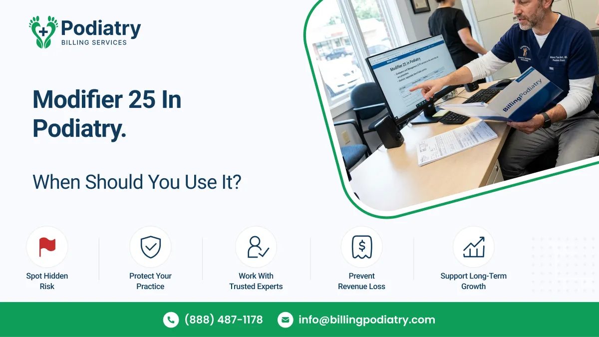 What is Modifier 25 in Podiatry: Common Billing Mistakes and How to Avoid Them